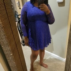 Royal Blue Lace Dress